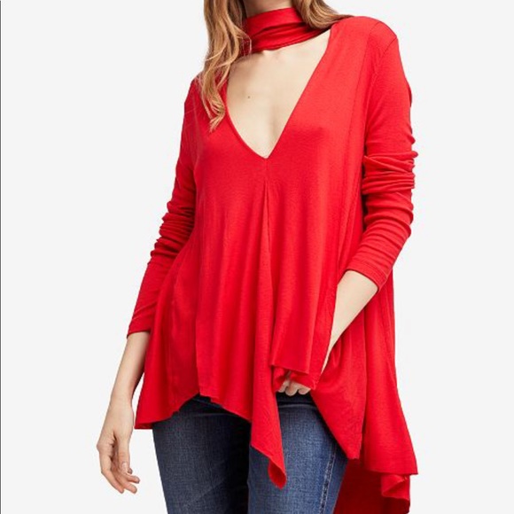 Free People Tops - 🌙Free people•Uptown Turtleneck Bright Red